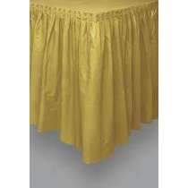 Gonnellina Girotavolo Adesiva di Plastica Oro Oro "Gold"