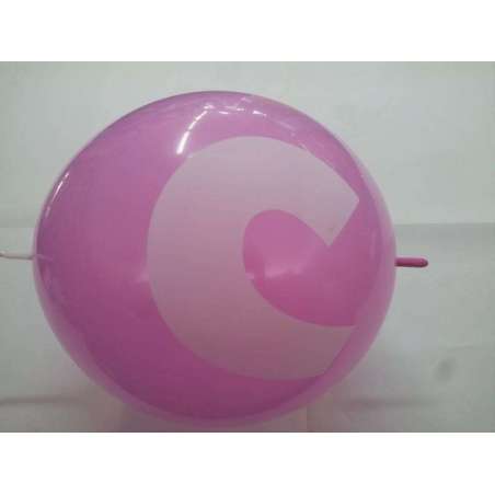 Palloncino in Lattice 13" GLS13 Link lettera "C" Assortito 10pz Gemar Blister "Happy Time"