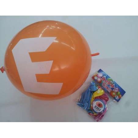Palloncino in Lattice 13" GLS13 Link lettera "E" Assortito 10pz Gemar Blister "Happy Time"