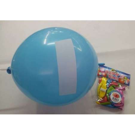 Palloncino in Lattice 13" GLS13 Link lettera "I" Assortito 10pz Gemar Blister "Happy Time"