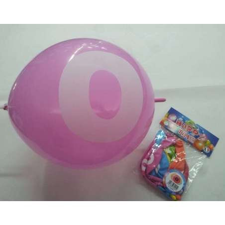 Palloncino in Lattice 13" GLS13 Link lettera "O" Assortiti 10pz Gemar Blister "Happy Time"