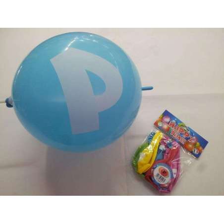 Palloncino in Lattice 13" GLS13 Link lettera "P" Assortiti 10pz Gemar Blister "Happy Time"