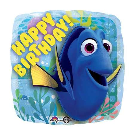 Palloncino in Foil 18" Alla Ricerca di Dory Happy Birthday Dory e Nemo