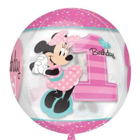 Palloncino in Foil 16" Orbz Minnie 1°Compleanno Minnie