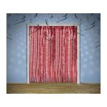 Frange Decorative in Foil Rosso H.2.50mt Frange