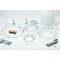 Contenitore in Pet 32cm Decoro Argento Contenitori per Confettate