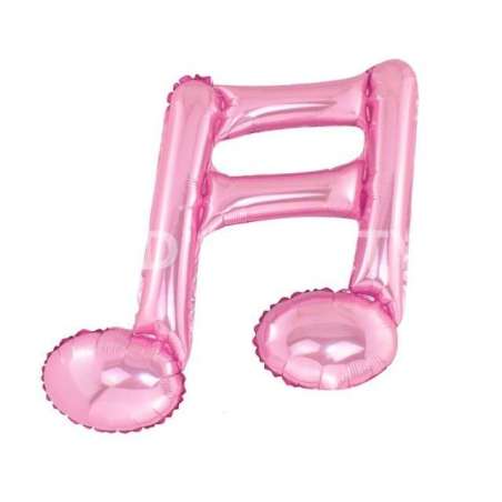 Palloncino in Foil 18" Nota Musicale Biscroma Rosa 5pz Musica