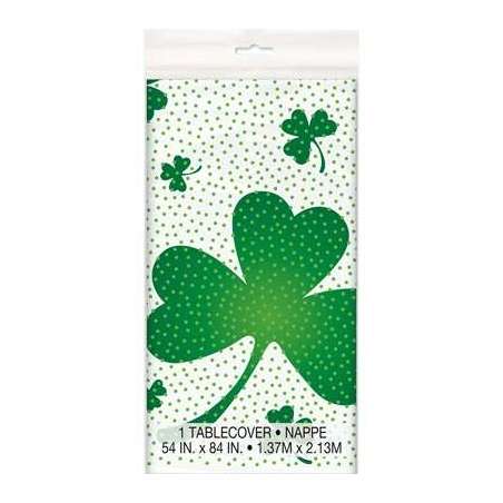 Tovaglia di Plastica 137x274cm di Saint Patrick Lucky Shamrock Tavola St. Patrick's