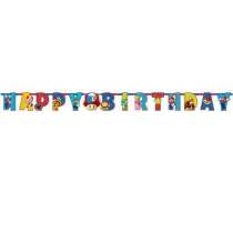 Festone Happy Birthday Carta con Super Mario Super Mario Bros