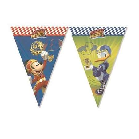 Festone bandierina in plastica con Mickey Roadster Mickey & Friends