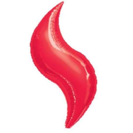 Palloncino in Foil 18" Curva Rossa Curve