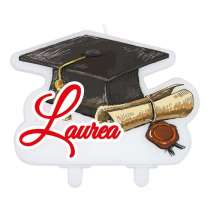Candelina sagomata Laurea Candeline Eventi