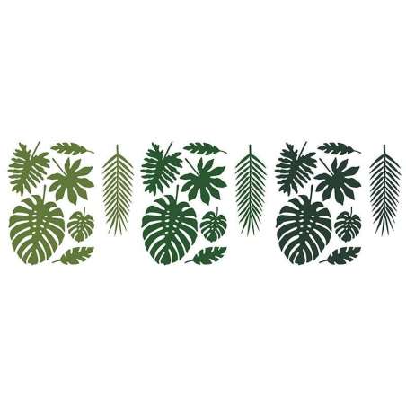 Decorazione Foglie della Giungla "Tropical Leaves" 21pz Pappagallo "Parrot"