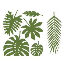 Decorazione Foglie della Giungla "Tropical Leaves" 21pz Pappagallo "Parrot"