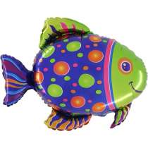Palloncino in Foil 29" Super Shape Pesce "Blue Fish" Pesci e Mare Grabo