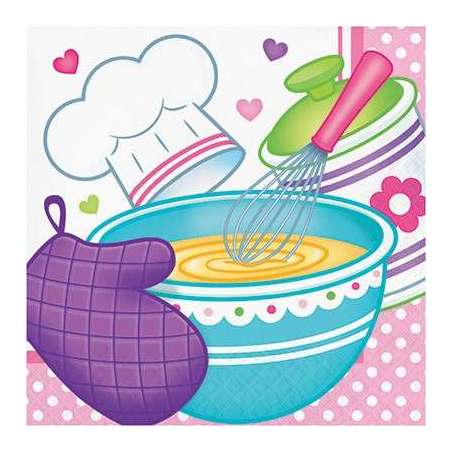Tovagliolo di Carta 33x33cm Piccolo Cuoco "Little Chef" 16pz Chef "Piccolo Cuoco"