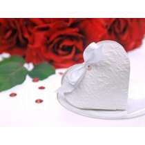 Scatola Porta Regalo sagomata Cuore Bianco 10pz Mini Boxes