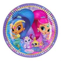 Piatto di Carta 23cm con Shimmer & Shine 8pz Shimmer & Shine
