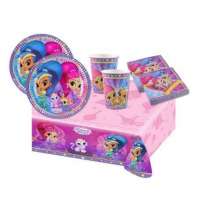 Piatto di Carta 23cm con Shimmer & Shine 8pz Shimmer & Shine