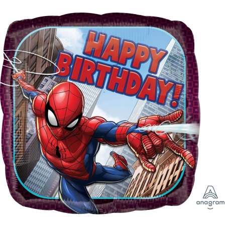 Palloncino in Foil 18" Spider-Man "Happy Birthday" Spider-Man