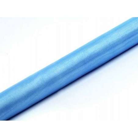 Runner in Organza Azzurro Cielo 9mt x 36cm Runner/Corsie
