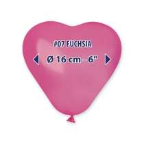 Palloncino in Lattice 6” Cuore CR6 Fucsia "Fuchsia 007" 100pz Gemar Cuori 6" CR6