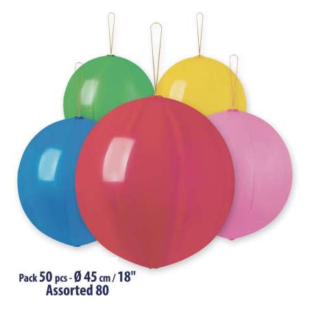 Palloncino in Lattice 18" GPB1 Punch Ball Assortito 080 - 50pz Gemar Standard 19" G150