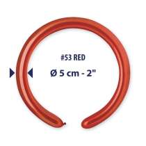 Palloncino in Lattice 2" Modellabile DM4 Rosso Metallizzato "Red 053" 100pz Gemar Metallic Modellabili 2" DM4