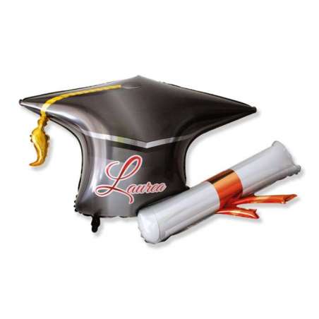 Palloncino in Foil 38" Super Shape Tocco e Pergamena Laurea Laurea