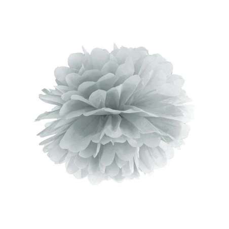 Pom Pom 35cm Carta velina Argento Pom Pom