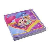 Tovagliolo di Carta 33x33cm con Shimmer & Shine 20pz Shimmer & Shine