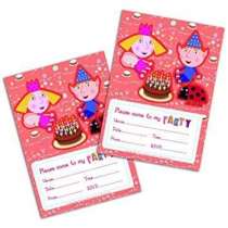 Invito per Festa a Tema Ben & Holly 20pz Ben & Holly's