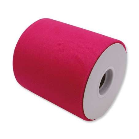 Rotolo Tulle Fucsia 12.5cm x 100mt Tulle 12,5cm x 100mt