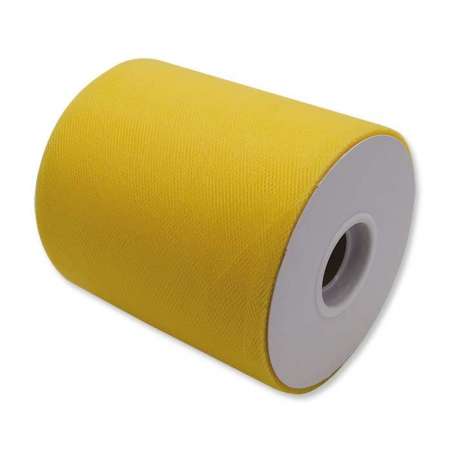 Rotolo Tulle Giallo Zafferano 12.5cm x 100mt Tulle 12,5cm x 100mt