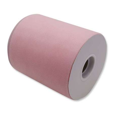 Rotolo Tulle Rosa Chiaro 12.5cm x 100mt Tulle 12,5cm x 100mt