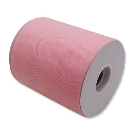 Rotolo Tulle Rosa 12.5cm x 100mt Tulle 12,5cm x 100mt