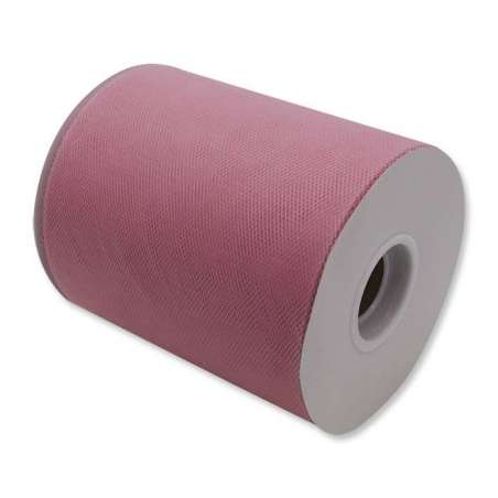Rotolo Tulle Rosa Antico 12.5cm x 100mt Tulle 12,5cm x 100mt