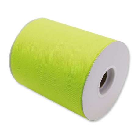 Rotolo Tulle Verde Mela 12.5cm x 100mt Tulle 12,5cm x 100mt