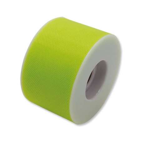 Rotolo Tulle Verde Mela 5cm x 50mt Tulle 5cm x 50mt