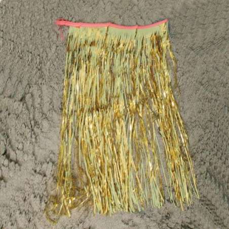 Gonnellina Hawaiana Oro lucido 60cm Accessori Persona Tropicali