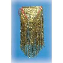 Gonnellina Hawaiana Oro lucido 60cm Accessori Persona Tropicali
