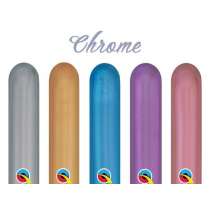 Palloncino in Lattice 2" Modellabile 260Q Chrome Malva "Mauve" 100pz Palloncini Shiny/Chrome