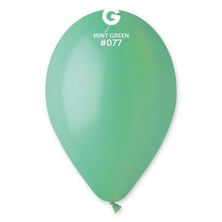 Palloncino in Lattice 10" G90 Verde Menta "Mint Green 077" 100pz Gemar Standard 10" G90