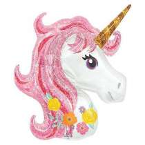 Palloncino in Foil 14" Mini Shape Unicorno Rosa e Oro "Magical Unicorn" Unicorno