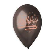 Palloncino in Lattice 13" GMS120 Assortito Metallizzato con Scritta "Happy Birthday" 50pz Gemar Compleanno "Birthdays"