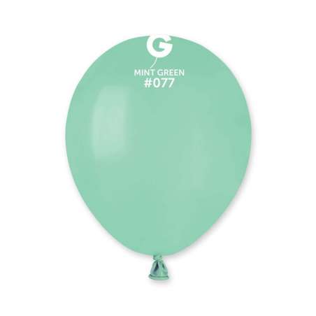 Palloncino in Lattice 5" A50 Verde Menta "Mint Green 077" 100pz Gemar Standard 5" A50