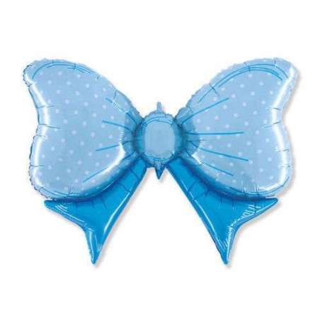 Palloncino in Foil 43" Super Shape Fiocco Celeste Nascita e Battesimo
