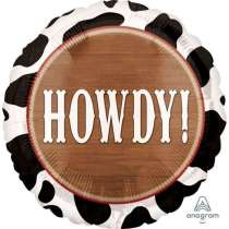 Palloncino in Foil 18" Effetto Legno "Yee-haw & howdy" Altro