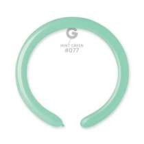 Palloncino in Lattice 2” Modellabile D4 Verde Menta "Mint Green 077" 100pz Gemar Standard Modellabili 2" D4