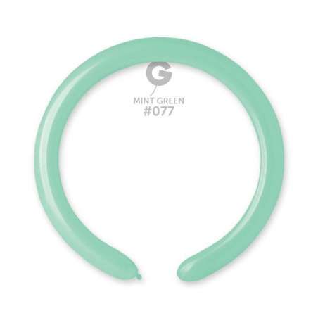 Palloncino in Lattice 2” Modellabile D4 Verde Menta "Mint Green 077" 100pz Gemar Standard Modellabili 2" D4